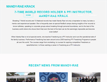 Tablet Screenshot of mandy-rae.com